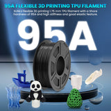 1 x RAW Customer Returns SUNLU TPU Filament,1KG Flexible TPU 95A 3D Printer Filament 1.75mm Dimensional Accuracy - 0.03mm,High Liquidity, 1KG 2.2Lbs Spool,TPU Filament for FDM 3D Printer,TPU Black - RRP €36.99