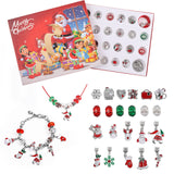 1 x Brand New Bulnqyk Advent Calendar 2023 Countdown Calendar 24 Days Christmas Gift Set, 22 DIY Charms 1 Bracelet and 1 Necklace for Girls Kids - RRP €15.12