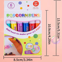 2 x Brand New Lamvpiny 2 Boxes Magic Popcorn Pens,Magic Puffy Pens,DIY Bubble Popcorn Drawing Pens,Bubble Popcorn Drawing Pens for Greeting Birthday,Puffy Embellish Decorate Graffiti Stationery - RRP €22.18