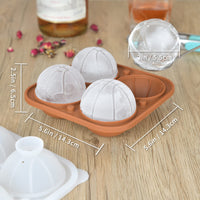 5 x Brand New Koilox 3D Basketball Shapes Ice Cube Molds Brown Silicone, 4 x Large Ice Ball Maker with Lid Easy Release BPA Free 2 Inch Sphere Ice Molds for Freezer, Whiskey, Cocktail, Juice, Dishwasher Safe - RRP €102.0