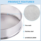 1 x RAW Customer Returns YUCHENGTECH 60 mesh sieve stainless steel sieve for electric vibrating sieve diameter 300mm height 100m multifunctional sieve for powder granulate sieving - RRP €49.42