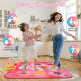 1 x RAW Customer Returns VATOS Dance Mats Kids Gifts for Girls Boys - Music Mat with 5 Game Modes 3 Challenge Levels LED Lights Christmas Birthday Toys from 3 4 5 6 7 8 9 Years Girl Boy - RRP €34.27