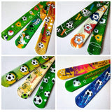 6 x Brand New Football snap bracelets for children, 36 pieces of snap bracelets, slap bracelets, football slap bracelets, slap bracelets, snap bracelets, slap bracelet, slap bands, snap bracelets for children - RRP €115.2