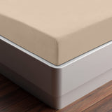 1 x RAW Customer Returns Utopia Bedding - Fitted Sheet 90x190cm - Beige - Brushed Polyester Microfiber Fitted Sheet - 35cm Deep Pocket - RRP €12.38