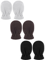 19 x Brand New 3 Pairs Warm Fleece Winter Mittens for Baby Toddlers White, Coffee, Black, 6-18 months  - RRP €265.81