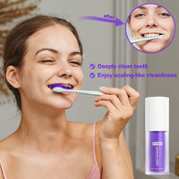 60 x Brand New Purple Teeth Whitening Toothpaste,Purple Toothpaste White Teeth,Toothpaste for Sensitive Teeth,Teeth Whitening Toothpaste for Adults,Deep Stain Removal Coffee, Smoking, Yellow Teeth - RRP €543.6