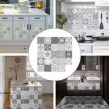 1 x RAW Customer Returns Bestine Pack of 24 Tile Stickers, Retro Mosaic Wall Tile Stickers, Moroccan Style, Self-Adhesive Tile Transfer Stickers, DIY for Kitchen, Bathroom, Home Decor 24 Pieces, 20 x 20 cm  - RRP €24.99