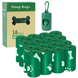 20 x Brand New Dog Poop Bags 400 Pieces Dog Poop Bags with 1 Dispenser, Scented Biodegradable Dog Poop Bags, Extra Thick, Strong and Leak Proof 16 rolls 400 units  - RRP €403.2