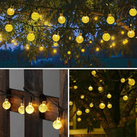 2 x RAW Customer Returns Moxled Solar Fairy Lights Outdoor 60 LED, 11M Fairy Lights Outdoor Solar Waterproof, 8 Modes Solar Fairy Lights Outdoor for Garden, Patio, Balcony, Parties Warm White  - RRP €31.7