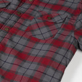 1 x Brand New Coevals Club Men s Flannel Jacket Shirt Sherpa Lumberjack Shirt Flannel Shirt Long Sleeve Checkered Snap Buttons Cotton Winter Shirt Merlot Gray 8 M  - RRP €65.53