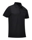 1 x Brand New ISEE Men s Golf Polo Shirt Long Short Sleeve with Pocket Polo Shirts Classic Lapel Quick Dry Elastic Daily Sport Male T-Shirt Tops - RRP €22.8