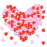 1 x RAW Customer Returns FEPITO 100pcs Acrylic Hearts Red Pink Heart Vase Filler for Valentine s Day Table Home Decor Wedding Decoration - RRP €20.4