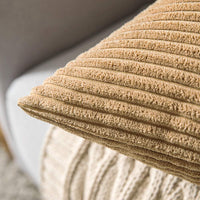 1 x RAW Customer Returns MIULEE Set of 2 Cushion Covers Corduroy Cushion Cover Decorative Pillowcase Sofa Cushion Couch Cushion Throw Pillow Decorative Pillowcase Decorative Cushion Cover with Hidden Zipper 40 x 40 cm Taupe - RRP €17.99