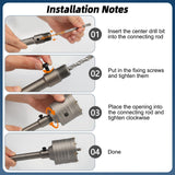 1 x RAW Customer Returns Hollow core bit 68mm, Lytool socket drill with SDS plus adapter 220 mm, socket drill, hammer-proof, core drill, hole saw, for masonry, stone, concrete, brick, stone masonry, drywall - RRP €23.28