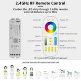 1 x RAW Customer Returns PAUTIX WiFi 5 in 1 Dimmable Monochrome CCT RGB RGBW RGBCCT LED Strip Controller Compatible with Tuya Smart Life Alexa Google Home Siri APP, DC12-24V Light Control Without Battery  - RRP €34.01