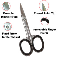 1 x RAW Customer Returns YSCARE nail scissors extra fine made of stainless steel can be used for manicure and pedicure thick cuticle and toenail scissors multi-purpose silver  - RRP €24.0