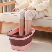 1 x RAW Customer Returns Foldable foot bath with massage, 15L foldable foot bath foot bath foot tub foot basin foot bath foot bath tub shots green  - RRP €24.08