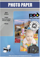 1 x RAW Customer Returns PPD 50 Sheets x A4 Premium Glossy Photo Paper, Heavy Weight 260g, Inkjet Printing, High Gloss, Instant Dry PPD-8-50 - RRP €10.7