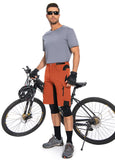 1 x RAW Customer Returns Cycorld MTB Pants-Short-Men s Cycling Pants-Padded, Quick-drying MTB Shorts Men s Cycling Shorts Breathable Cycling Shorts Men s Short with Adjustable Velcro Fasteners Orange, M  - RRP €51.42