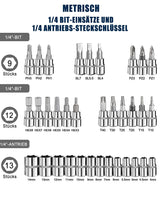 2 x RAW Customer Returns KeZaara 46 Piece Ratchet Box, The Chrome-Plated Tool Case, Ratchet and Socket Wrench Set Suitable for Working on Bicycles and Cars, Size 1 4  - RRP €40.7