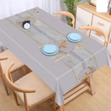 9 x Brand New FYY Plastic Tablecloth, 220x140cm, Waterproof Oilproof PVC Tablecloth, Heat Resistant Tablecloth for Home Hotel Restaurant - RRP €172.8