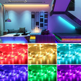 1 x RAW Customer Returns LED Strip Alexa 5M RGB Set, Smart Wifi LED Strip 5050 RGB with Remote Control, IP65 Waterproof Self-Adhesive LED Strips, Flexible LED Band, LED Strip for Home, Party, Kitchen, Bedroom, TV, Ceiling - RRP €18.67