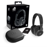 1 x RAW Customer Returns deeBee Pulse - Wireless Headphones with Active Noise Canceling - Bluetooth ANC -35dB Microphone - 40 h Battery Life - Interchangeable Earpads - Noise Canceling - Music, Calls - DB-Pulse-BLK Black  - RRP €199.0