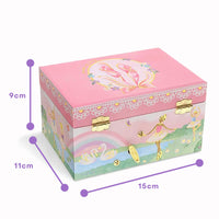 1 x RAW Customer Returns Jewelkeeper Musical Ballerina with Music - Girls Jewelry Box with Rotating Ballerina - Rainbow Design and Swan Lake Melody Girls Jewelry Box - 14.9 x 10.8 x 8.6 cm - RRP €19.99