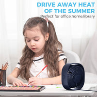 2 x RAW Customer Returns benpen Mini Table Fan USB Quiet, 360 Small Fan Grow, Small Table Fan with 3 Levels, Office Fan, No USB Fan Plant Fan Desk Bedroom Home Outdoor PC - RRP €48.0