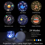 1 x RAW Customer Returns URAQT Starry Sky Projector, 360 Rotation Children s Lamp Music LED Night Light Remote Control Timer 6 Colors, Galaxy Projector for Children Adults Party Birthday Christmas Gifts, Gray - RRP €22.99