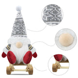 1 x RAW Customer Returns Gehydy Christmas Gnome Figures Set of 3 Christmas Decoration Gnomes Christmas Decoration Gnome Accessories Decoration Christmas for Home Kitchen - Grey - RRP €17.38