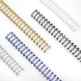 1 x RAW Customer Returns RAYSON Wire Binding Combs, 15.9 mm, 130 Sheets, 34 Loops, A4, Multi-Colour, 50 Pack - RRP €26.99