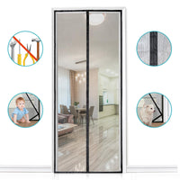 1 x RAW Customer Returns HOOMEE LightView fly screen door for balcony doors 100x210, magnetic curtain for reliable insect protection, high-quality LV fabric, with smaller magnets for a perfect closure, cannot be shortened - RRP €18.99