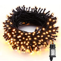 1 x RAW Customer Returns BrizLabs Christmas Tree Fairy Lights Outdoor, 100M 1000 LED Christmas Fairy Lights Outdoor Power Operated 8 Modes Waterproof Decorative Fairy Lights for Indoor Room Garden Wedding Party, Warm White - RRP €55.99