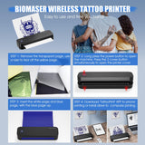 1 x RAW Customer Returns Biomaser Bluetooth Tattoo Printer Tattoo Printer with 20 Sheets Tattoo Stencil A4 Paper Professional Tattoo Stencil Printer Machine, Compatible with iPad Phone PC for Beginner Tattoo Artists - RRP €120.0