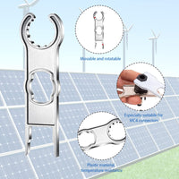 2 x Brand New 2 Pieces MC4 Connector Wrench, Solar Panel Cable Wrench, Photovoltaic System Cable and Connector Wrench, Photovoltaic Solar Panel Mounting Tool Silver  - RRP €21.22