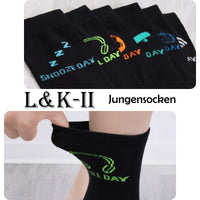 1 x RAW Customer Returns L K-II 12 pack children s socks, sports socks for boys, junior made of cotton, winter socks, football 2874 35-38 - RRP €19.15