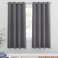 1 x RAW Customer Returns PONY DANCE blackout curtains with eyelets, thermal curtain against cold and heat, eyelet curtain, set of 2, H 175 x W 140 cm, opaque curtains for the bedroom, blackout curtain, heat-insulating - RRP €16.08