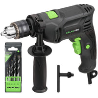 1 x RAW Customer Returns GALAX PRO Percussion Drill 600W 3000RPM, 360 Rotatable Handle, 13mm Spindle, Depth Gauge, Hammer Drill Works 2 in 1, Powerful Drill Variable Speed - RRP €32.99