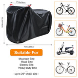 1 x RAW Customer Returns Faireach bicycle tarpaulin waterproof, bicycle cover 210D premium fabric, bicycle garage protection against dust, rain, snow, UV, protective cover with lock holes and bag for all types of bicycles - RRP €18.14