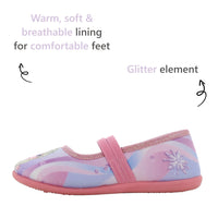 1 x RAW Customer Returns Disney FROZEN slippers for girls from 2 to 8 years, warm slippers with Anna and Elsa motif 29 EU, comfortable shoes for kindergarten Frozen, casual shoes with glitter ideal for school, purple - RRP €21.17