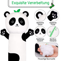 8 x Brand New Yamepuia Long Panda Pillow, 56CM Long Panda Plush Pillow, Soft Panda Plush Toy, Cat Plush Dolls Toy Gift for Kids Girlfriend - RRP €127.92