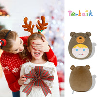 10 x Brand New Terbaik 30cm Brown Bear Plush, Bear Stuffed Squishy Animal Plush Throw Pillow Decoration Kawaii Plush Toys Gifts for Girls Boys - RRP €192.0