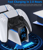 1 x RAW Customer Returns PS5 Controller Charging Station, PS5 Charging Station 2 Hours Fast Charging with EU Power Supply for, PS5 Charging Station Controller Accessory Sets for Playstation 5 Wireless Controller, White - RRP €26.2