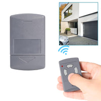 1 x RAW Customer Returns Garage door opener, 2 pieces replacement remote control compatible with Hormann hand transmitter 40.685MHz HSE2 4,HSM2 4,HS2 4, 4 channels, gray button, garage door remote control - RRP €29.23