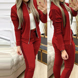 1 x RAW Customer Returns amropi Women s Tracksuit Set Checked Long Sleeve Sweatshirt and Jogging Pants Red, 3XL  - RRP €38.99