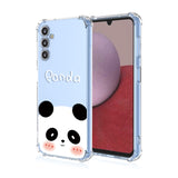 8 x Brand New LACAE Transparent Case for Samsung Galaxy A34, Colorful and Clear Soft TPU Phone Cover, Stylish Case with Cute Giant Panda Decorated - RRP €95.84