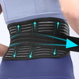 1 x RAW Customer Returns Utoo Back Support Belt for Sciatica Pain Relief, Back Brace Men and Women, Lumbar Support Lightweight Breathable Stretchy Back Brace Black Size 31 -39 M  - RRP €9.06