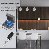 1 x RAW Customer Returns This RC radio remote control switch 5V 12V 24V 30V 1 channel radio control relay receiver with 5 transmitters key fobs potential-free contacts relay controller - RRP €29.99