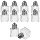 7 x Brand New Angoily 10 Pieces Mini Spice Jar Salt and Pepper Shaker Holder Glass Partner Glasses Bottle Container Spice Pots Spice Box with Pouring Holes - RRP €105.84